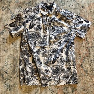 Dragon print vacation/dad shirt